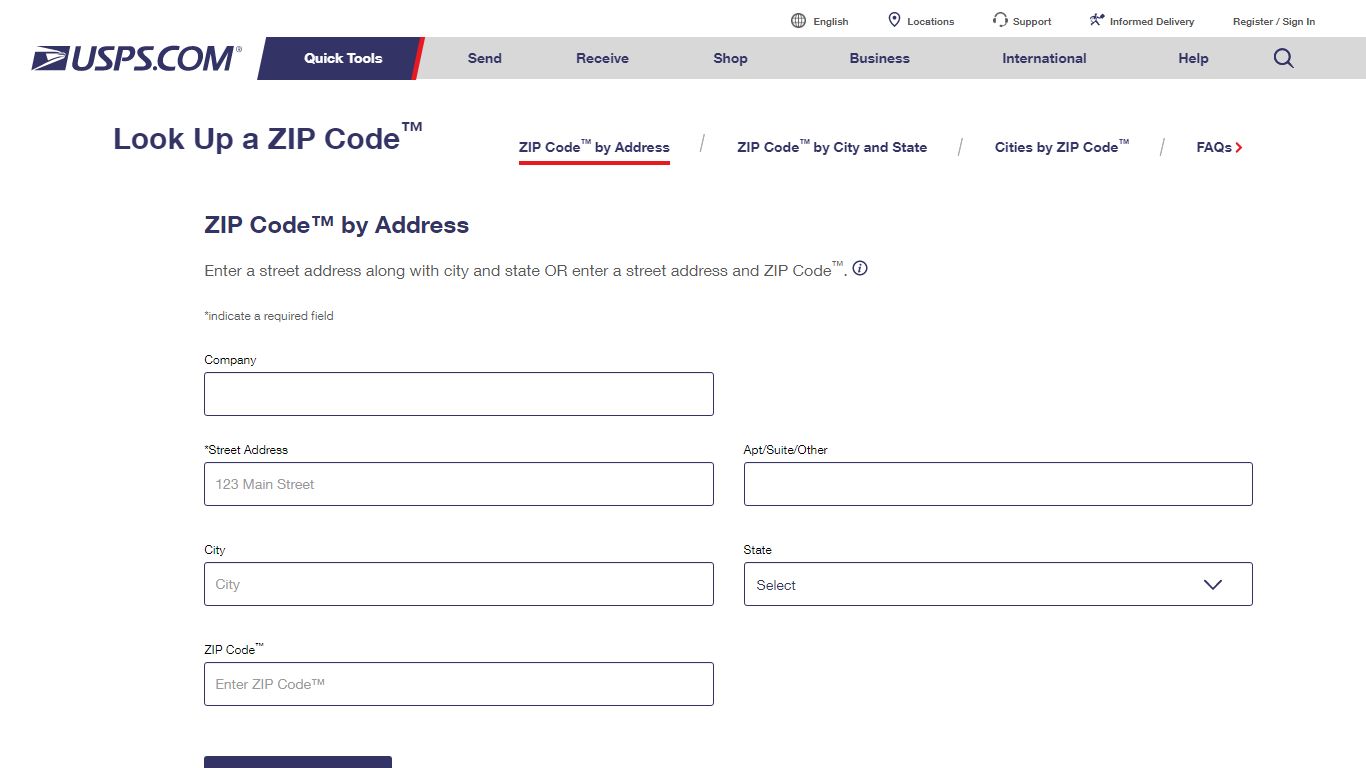 ZIP Code™ Lookup | USPS